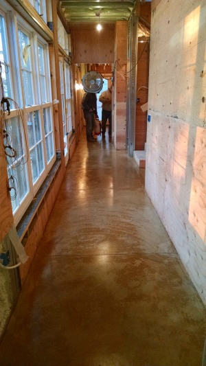 concrete floor staining in Bar Harbor, Me.