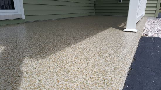 how to epoxy a concrete porch