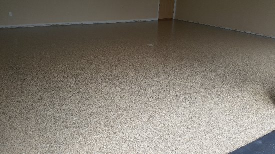 Epoxy Flake Floor In Oakland Maine