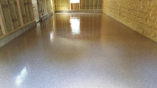 Garage Epoxy Floor Coating In Augusta Me Day S Concrete Floors Inc