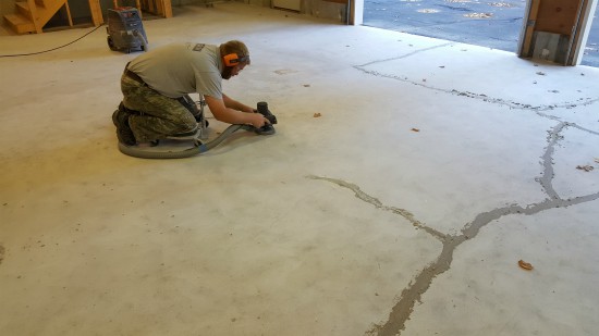 Epoxy floor in Lisbon, Me.