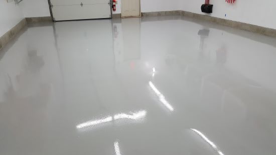 Epoxy floor in Scarborough, Me