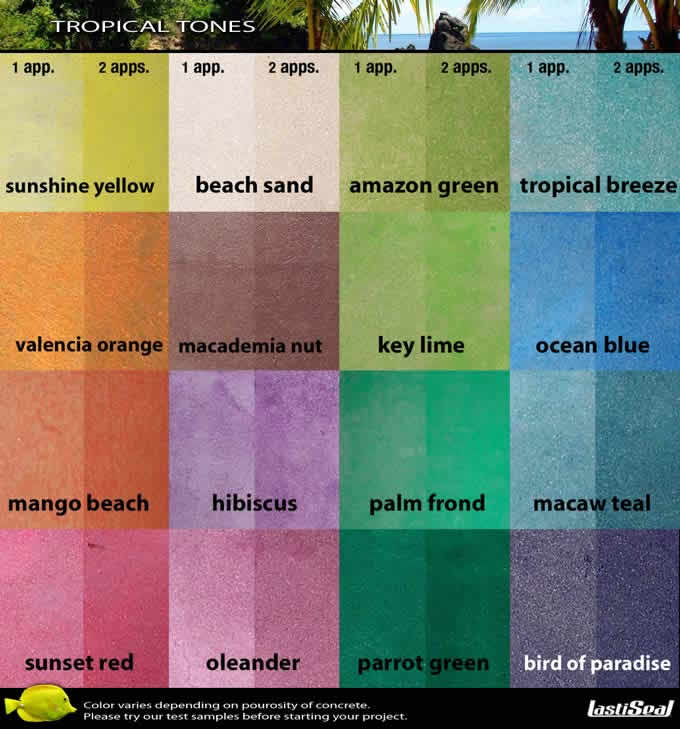 Lastiseal Color Chart