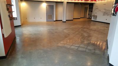Pollished concrete floor completed