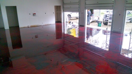 Reflector enhancer epoxy floor coating