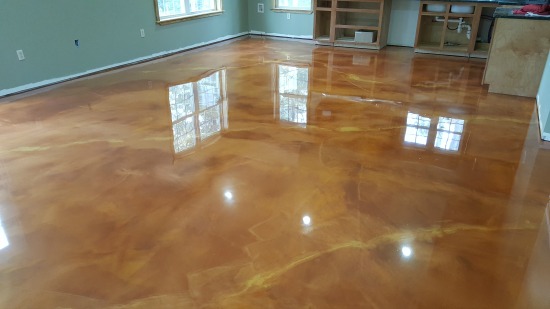 Reflector enhancer epoxy floor central Maine