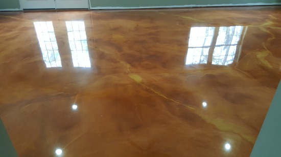 Reflector enhancer epoxy floor in Maine