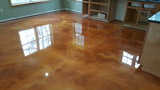 Reflector enhancer epoxy floor in Maine