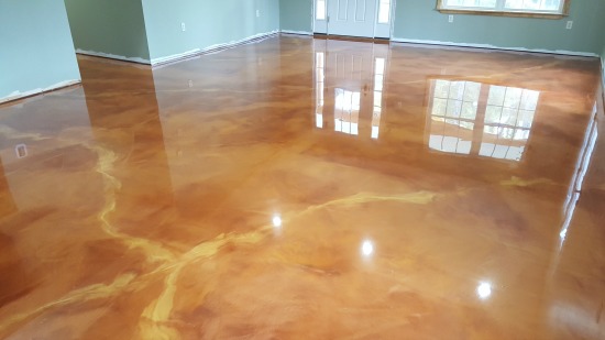 Reflector enhancer epoxy floor in Maine