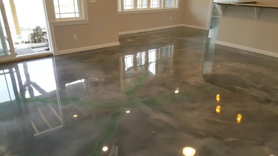 Reflector enhancer epoxy floor in Monmouth, Me.