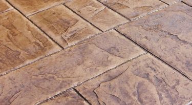stamped concrete ashlar slate pattern