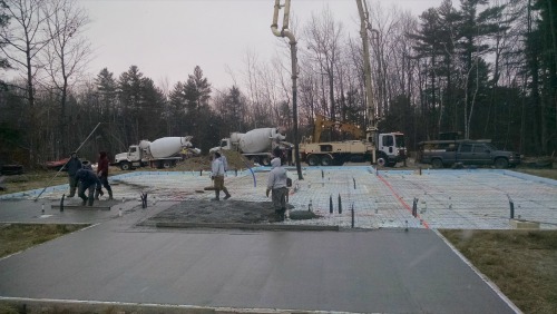 Augusta Me concrete slab