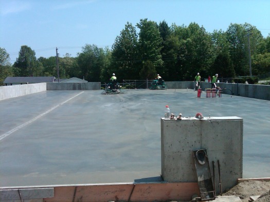 Commercial concrete floor in Maine