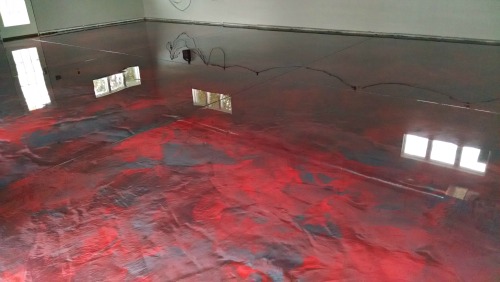 Reflector enhancer epoxy floor