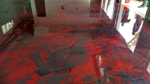 Reflector enhancer epoxy floor coating