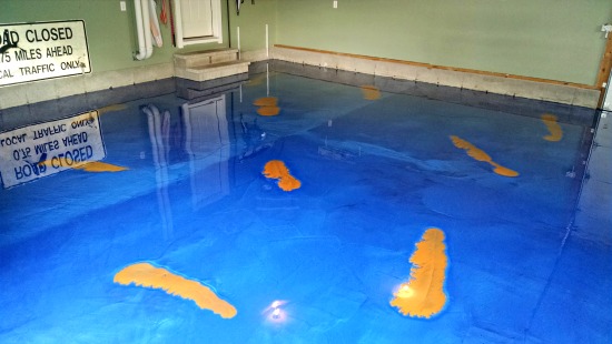 Reflector enhancer epoxy floor in Maine